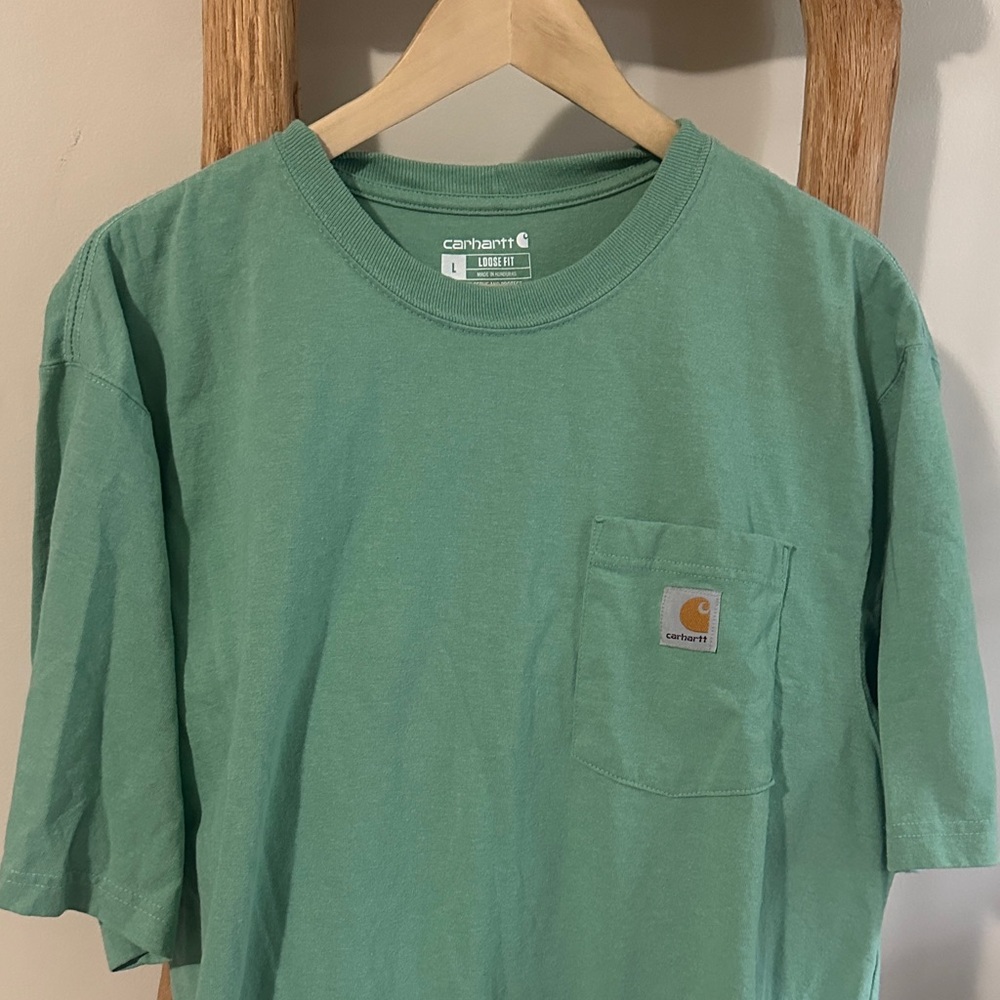 Carhartt Sea Foam Green Pocket T-shirt